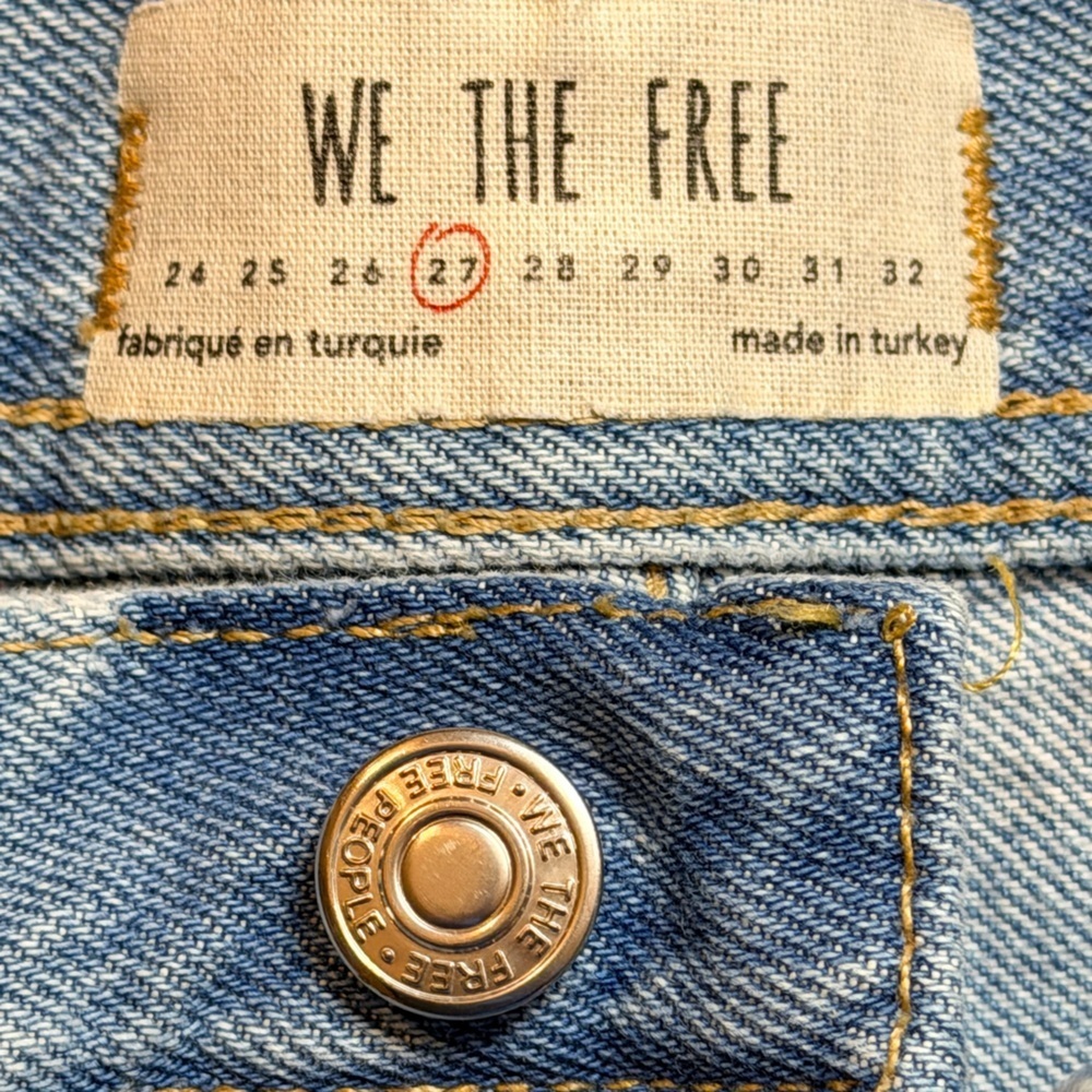 We The Free People Maggie Mid-Rise Cropped Jeans – Size 27 - Picture 14 of 16